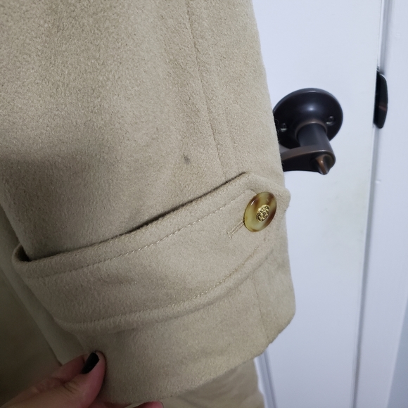 VINTAGE MALLIA Tan Wool & Cashmere Long Coat - Picture 10 of 15